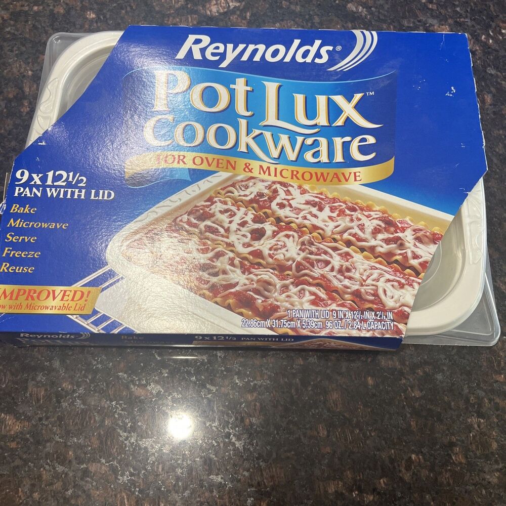Reynolds Pot Lux Oven-Ready Cookware - Disposable-Reusable 9x12 1/2